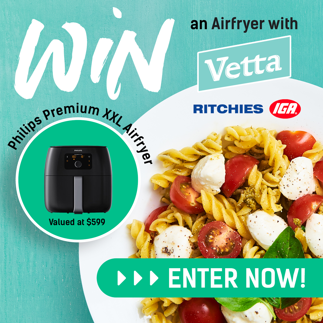 WIN an Airfryer valued at $599 with Vetta at Ritchies!