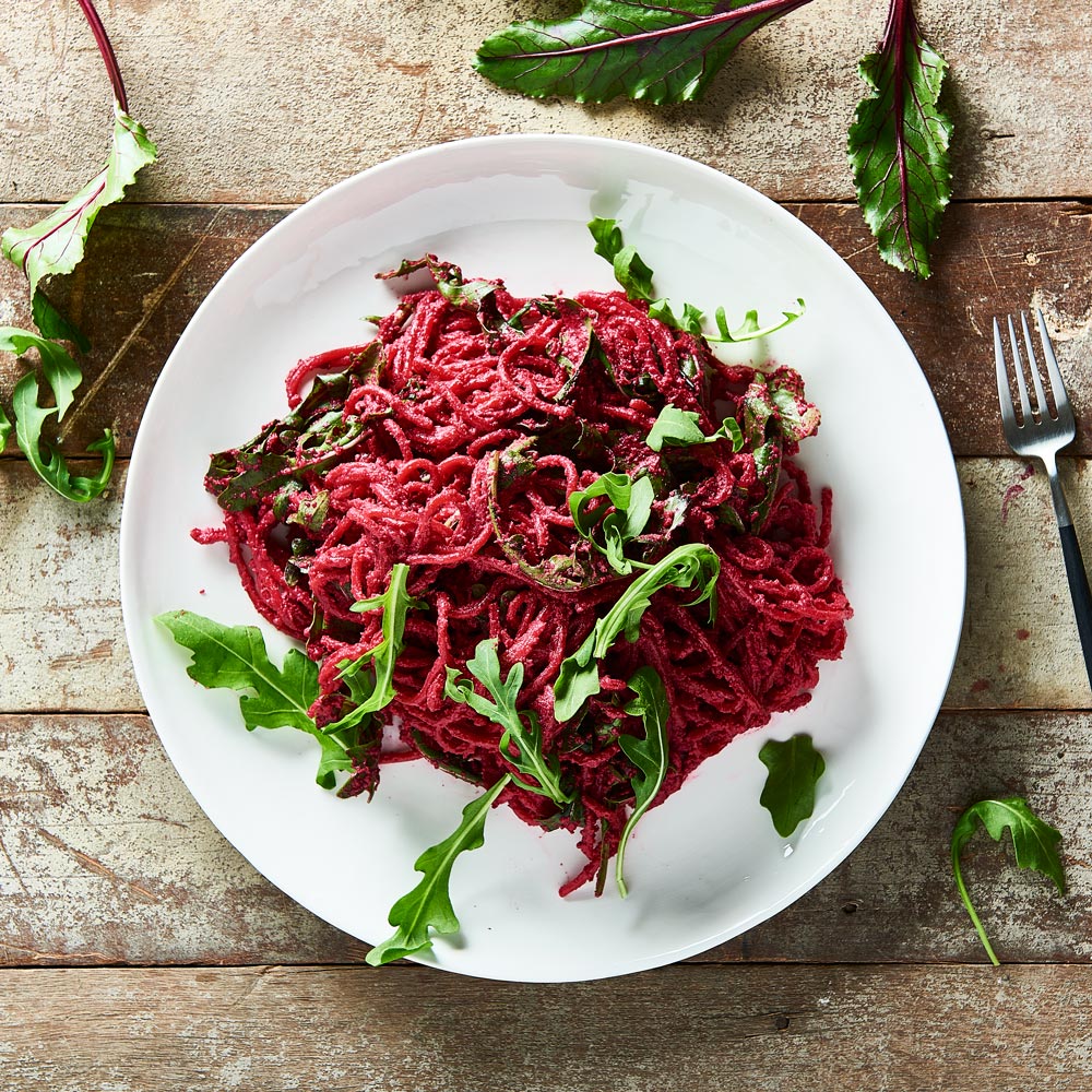 SMART Fibre Spaghetti with Beetroot Pesto